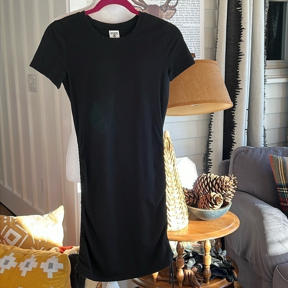 PINK dress black